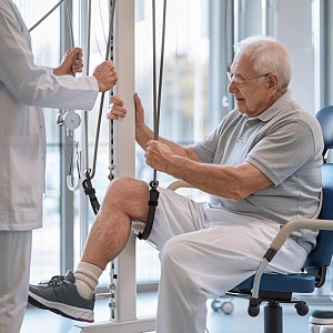 Сеанс ЛФК при повреждении опорно-двигательного аппарата